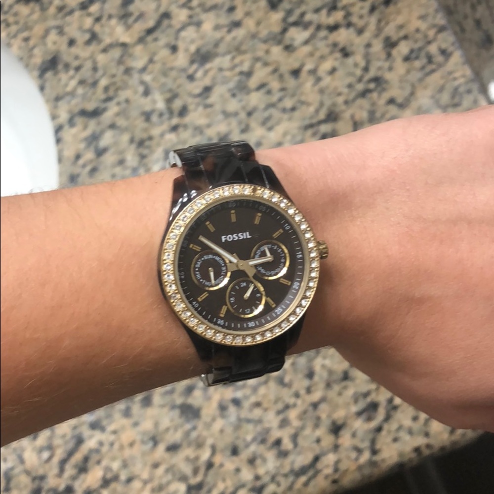 Fossil Brown Tortoise Shell Watch